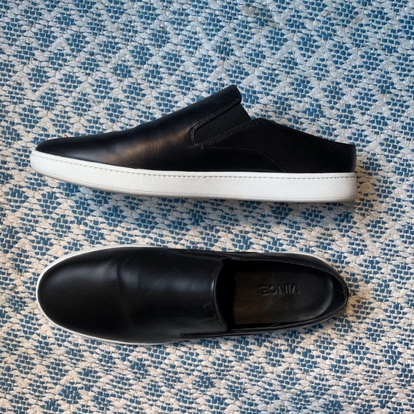 Vince Shoes - *PRICE DROP*  Vince black leather slip-ons size 9